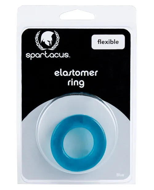 Spartacus Elastomer Cock Ring Metro Blue Spartacus Male Sex Toys