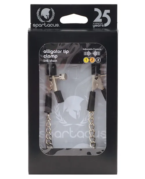 Spartacus Female Sex Toys Spartacus Adjustable Alligator Nipple Clamps wLink Chain Spartacus Female Sex Toys Spartacus Adjustable Alligator Nipple Clamps wLink Chain