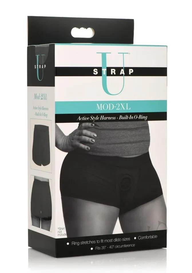Strap U Mod Active Style Harness Built In O Ring XXLarge Black Strap U Female Sex Toys Strap U Mod Active Style Harness Built In O Ring XXLarge Black Strap U Female Sex Toys