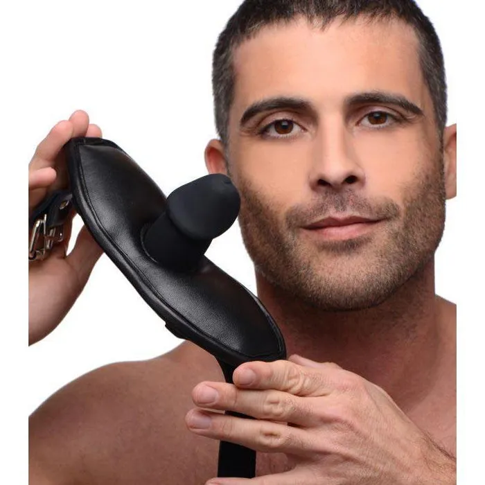 Strict Leather Leather Padded Silicone Penis Mouth Gag Male Sex Toys