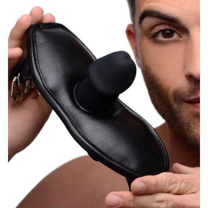 Strict Leather Leather Padded Silicone Penis Mouth Gag Male Sex Toys