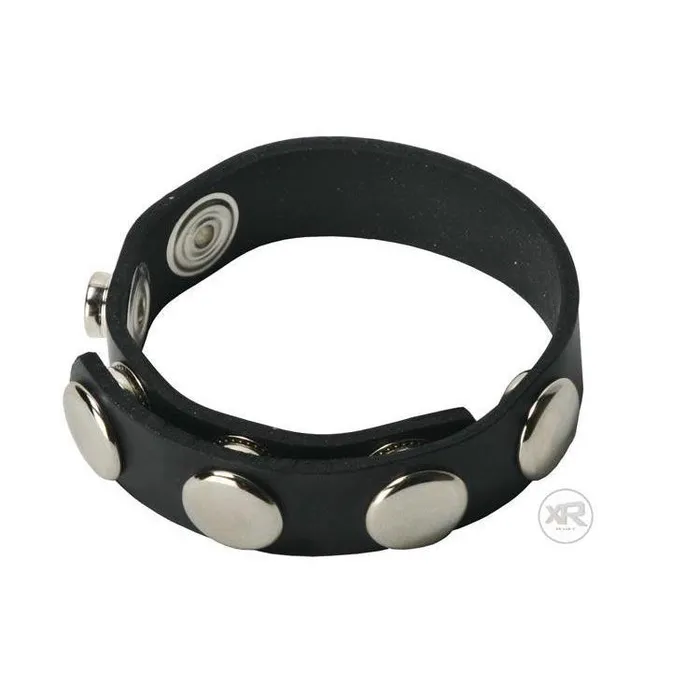 Strict Leather Male Sex Toys 5 Snap Rubber Cock Ring