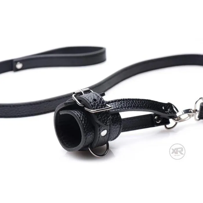 Strict Male Sex Toys Ball Stretcher With Leash