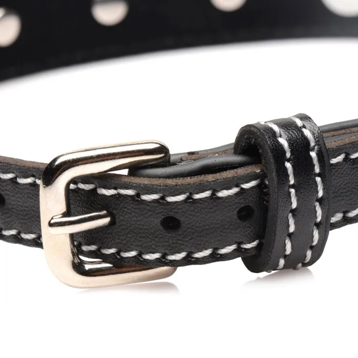 Strict Male Sex Toys Rhinestone Choker with ORing