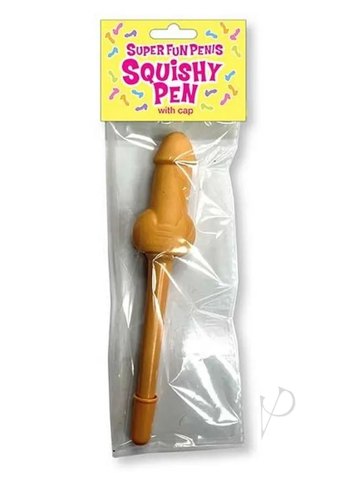 Super Fun Penis Squishy Pen PinkYellow Candyprints Party Male Sex Toys