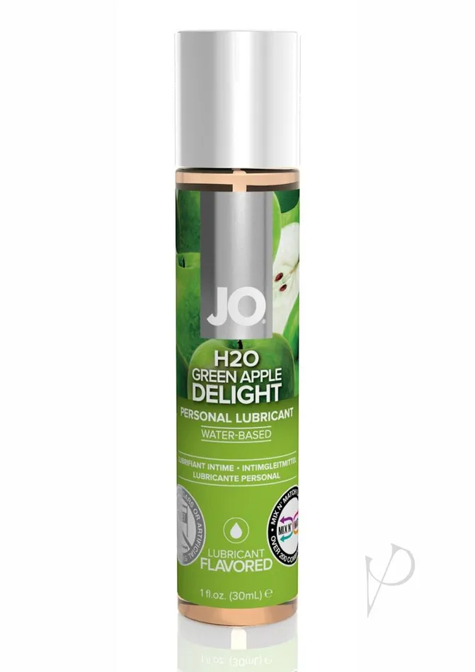 System Jo JO H2O Water Based Flavored Lubricant Green Apple Delight 1oz Lubricants System Jo JO H2O Water Based Flavored Lubricant Green Apple Delight 1oz Lubricants