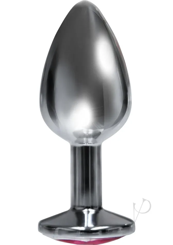 The 9s Anal The 9s The Silver Starter Bejeweled Stainless Steel Plug Pink