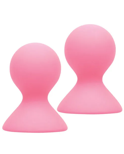 The 9s Vibrators The 9s NipPulls Silicone Nipple Pumps Pink