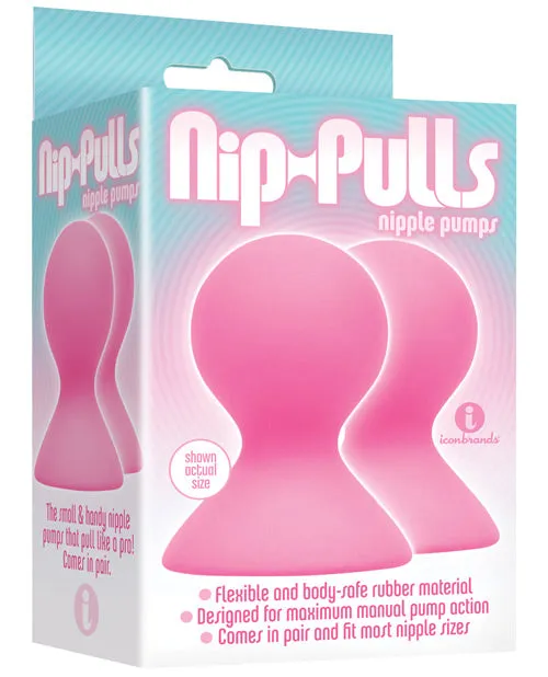 The 9s Vibrators The 9s NipPulls Silicone Nipple Pumps Pink
