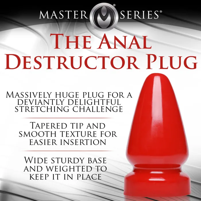 The Anal Destructor Butt Plug Master Series Anal