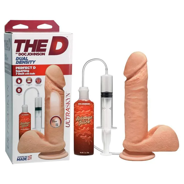 The D Perfect D Squirting 7 Dildo with Balls Wild Night Fantasies Female Sex Toys The D Perfect D Squirting 7 Dildo with Balls Wild Night Fantasies Female Sex Toys