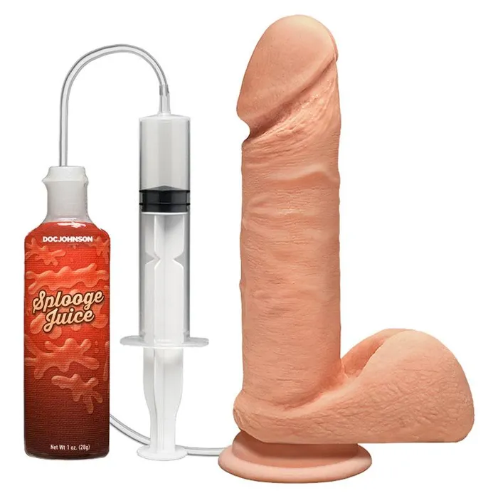 The D Perfect D Squirting 7 Dildo with Balls Wild Night Fantasies Female Sex Toys