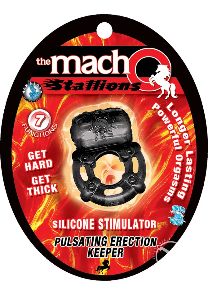 The MachO Stallions Pulsating Erection Keeper Silicone Vibrating Cock Ring Black Macho Couples The MachO Stallions Pulsating Erection Keeper Silicone Vibrating Cock Ring Black Macho Couples