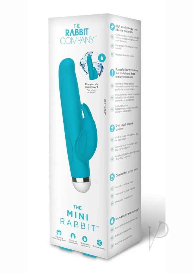 The Rabbit Company Vibrators The Rabbit Company The Mini Rabbit Rechargeable Silicone Vibrator Blue The Rabbit Company Vibrators The Rabbit Company The Mini Rabbit Rechargeable Silicone Vibrator Blue