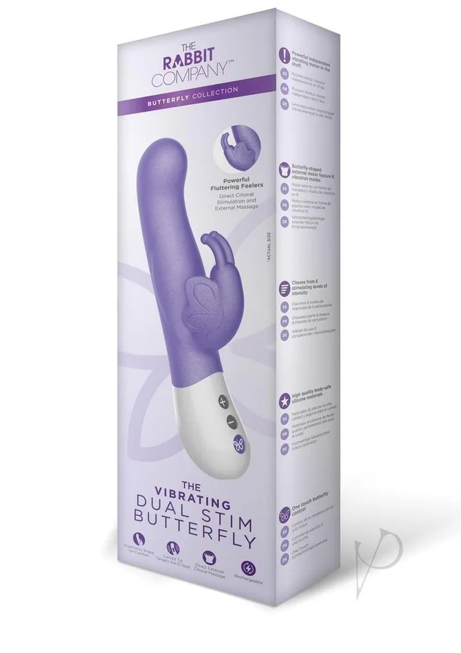 The Rabbit Company Vibrators The Rabbit Company The Vibrating Dual Stim Butterfly Silicone Rechargeable Rabbit Vibrator Purple The Rabbit Company Vibrators The Rabbit Company The Vibrating Dual Stim Butterfly Silicone Rechargeable Rabbit Vibrator Purple