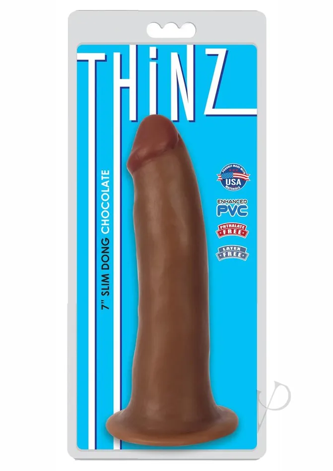 Thinz Thinz Slim Dong 7in Chocolate Dildos