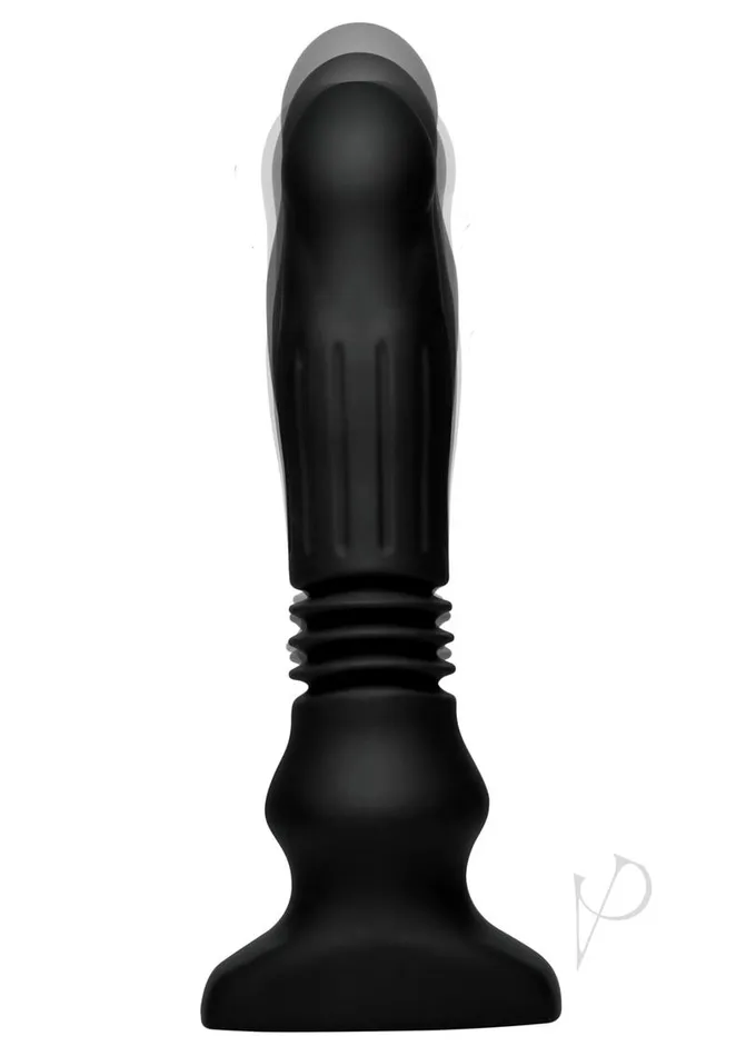 Thunder Plugs Male Sex Toys Thunder Plugs Silicone Swelling and Thrusting Plug with Remote Control Black