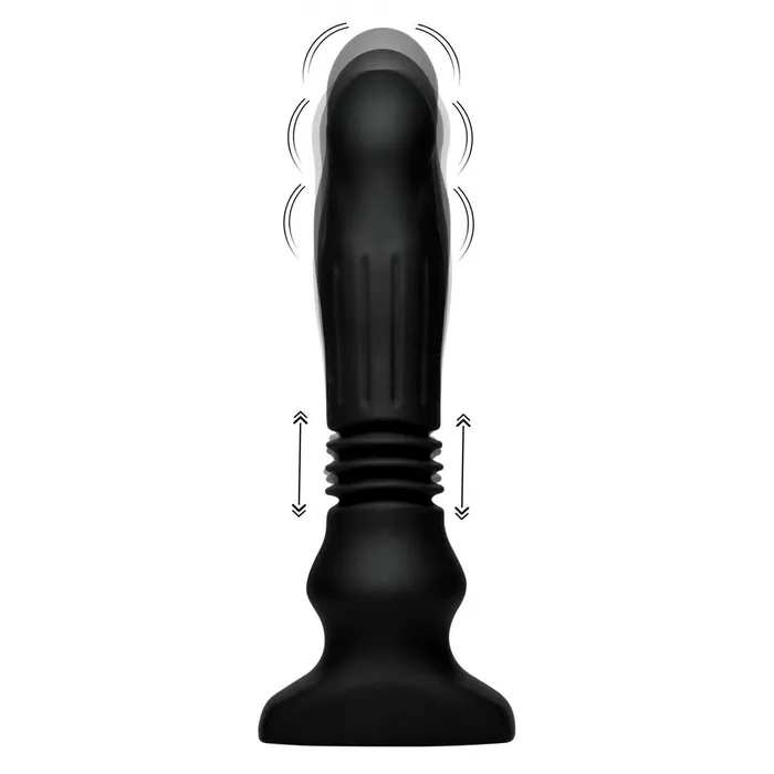 Thunderplugs Male Sex Toys Silicone Swelling and Thrusting Plug with Remote Control