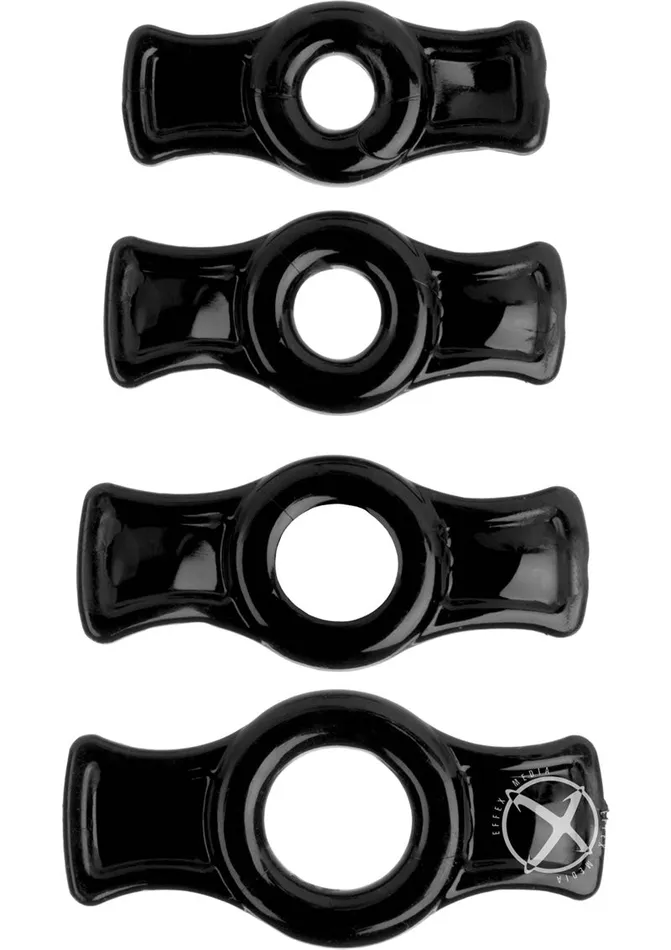 Titan Men Anal TitanMen StretchToFit Cock Rings 4 Piece Kit Black Titan Men Anal TitanMen StretchToFit Cock Rings 4 Piece Kit Black