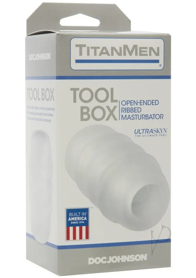 Titan Men Male Sex Toys TitanMen Tool Box Ultraskyn Masturbator Clear