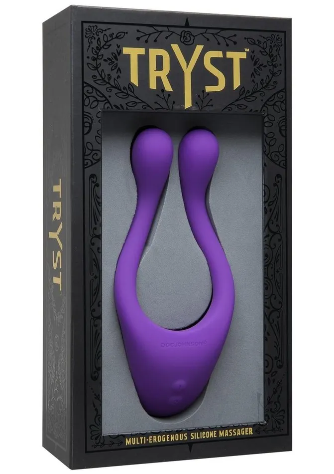 Tryst Rechargeable Multi Erogenous Zone Silicone Massager Purple Tryst Vibrators Tryst Rechargeable Multi Erogenous Zone Silicone Massager Purple Tryst Vibrators