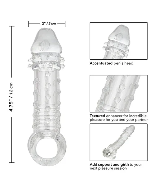 Ultimate Stud Penis Extender with Scrotum Support Clear Extensions Male Sex Toys