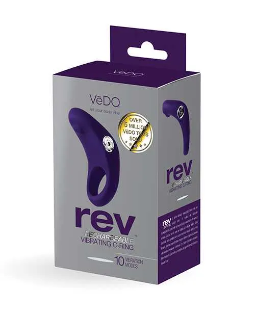 Vedo Vibrators VeDO Rev Rechargeable C Ring Purple