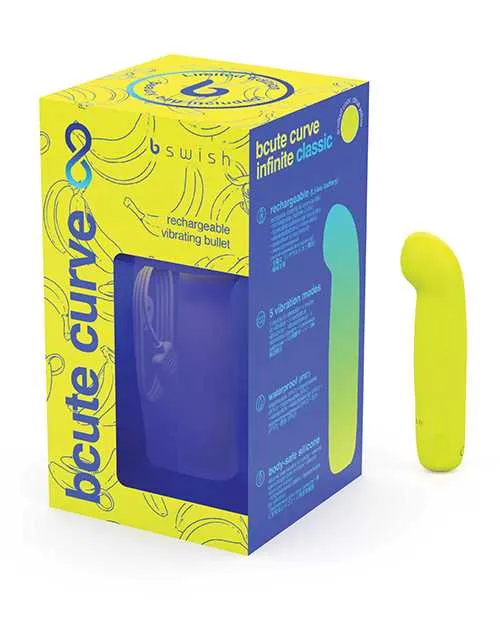 Vibrators Bcute Curve Infinite Classic Limited Edition Citrus Yellow Bcute Vibrators Bcute Curve Infinite Classic Limited Edition Citrus Yellow Bcute