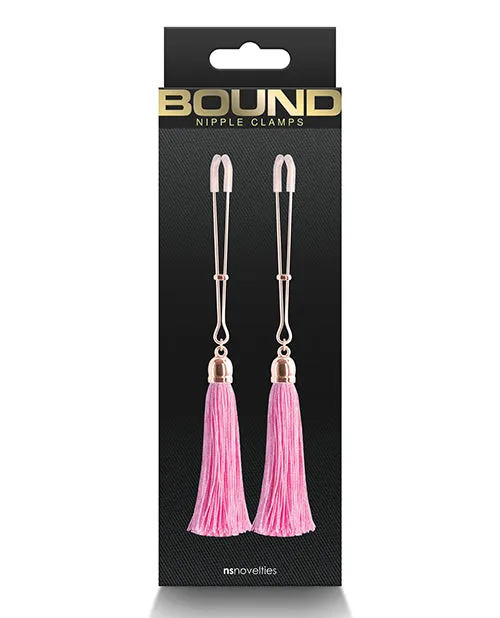Vibrators Bound Bound Nipple Clamps T1 Rose GoldPink Vibrators Bound Bound Nipple Clamps T1 Rose GoldPink