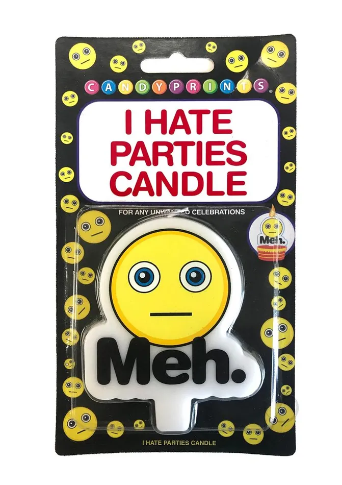 Vibrators Candyprints Party Candyprints Meh I Hate Parties Candle
