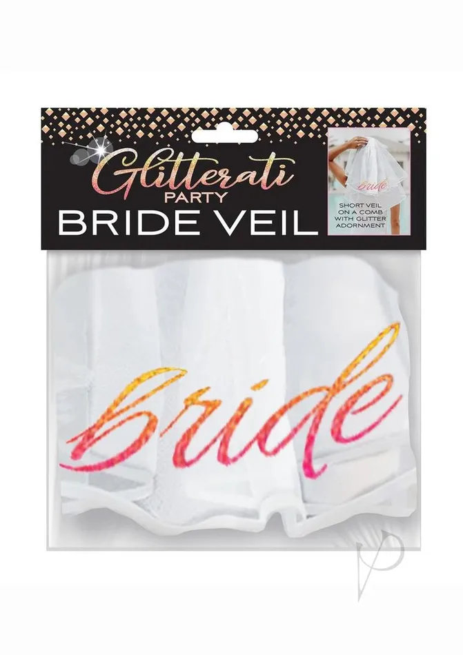 Vibrators Candyprints Party Glitterati Bride Veil WhiteRose Gold