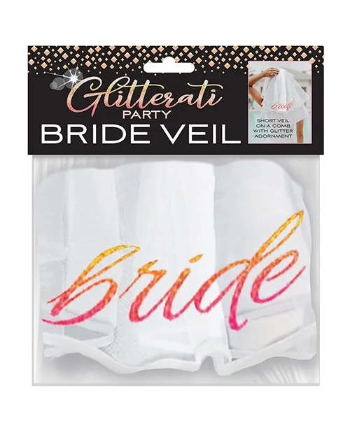 Vibrators Candyprints Party Glitterati Bride Veil WhiteRose Gold Vibrators Candyprints Party Glitterati Bride Veil WhiteRose Gold
