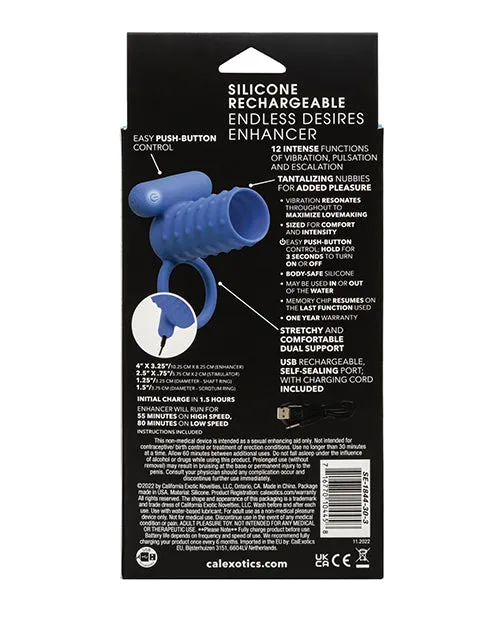 Vibrators Couples Enhancers Couples Enhancers Silicone Rechargeable Endless Desires Enhancer Blue Vibrators Couples Enhancers Couples Enhancers Silicone Rechargeable Endless Desires Enhancer Blue
