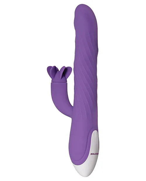 Vibrators Evolved Evolved Tilt O Whirl Dual Stim Purple