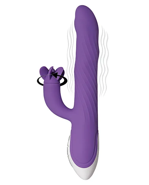 Vibrators Evolved Evolved Tilt O Whirl Dual Stim Purple
