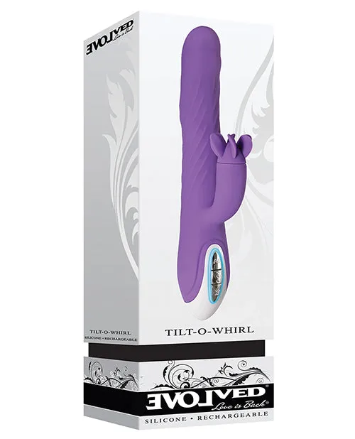 Vibrators Evolved Evolved Tilt O Whirl Dual Stim Purple