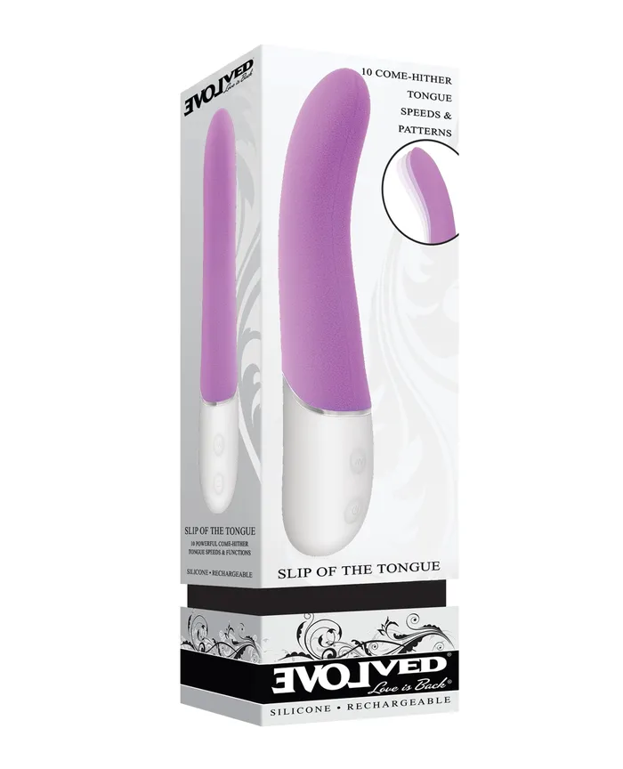 Vibrators Evolved Slip of the Tongue Rechargeable Silicone Vibrator PinkWhite Vibrators Evolved Slip of the Tongue Rechargeable Silicone Vibrator PinkWhite