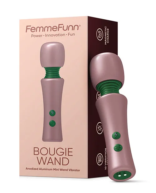 Vibrators Femme Funn Femme Funn Flexible Head Bougie Mini Wand Rose Gold