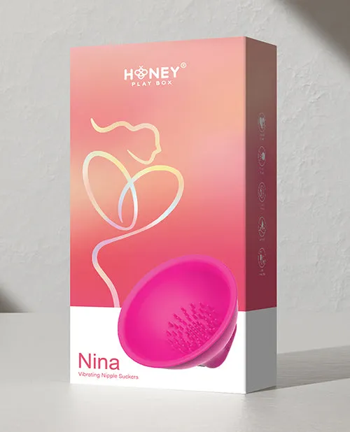Vibrators Honey Play Box Nina Vibrating Nipple Suckers Pink Vibrators Honey Play Box Nina Vibrating Nipple Suckers Pink
