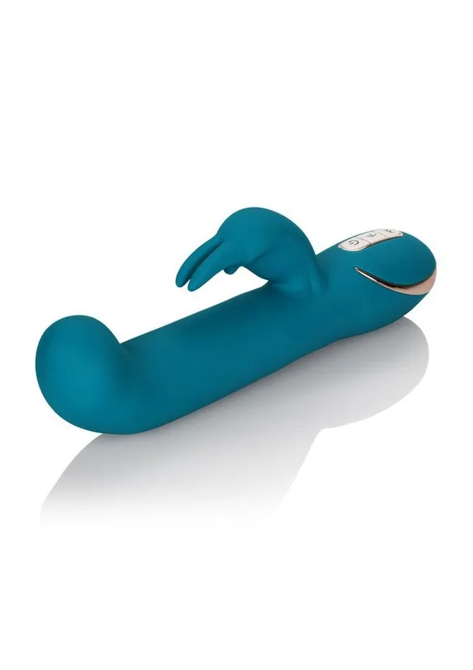 Vibrators Jack Rabbit Signature Silicone Rocking G Rabbit Rechargeable Vibrator Blue Jack Rabbit