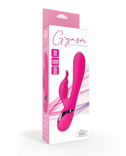 Vibrators Juicy GGasm Rabbit Stimulator Rechargeable Rabbit Vibrator Pink Juicy
