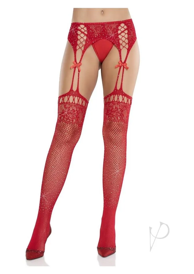 Vibrators Leg Avenue Leg Avenue Rhinestone Lace Top Fishnet Stockings with Attached Garter Belt OS Red Vibrators Leg Avenue Leg Avenue Rhinestone Lace Top Fishnet Stockings with Attached Garter Belt OS Red