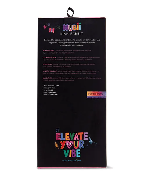 Vibrators Nu Sensuelle Nu Sensuelle Kiah Nubii Rechargeable Silicone Rabbit Pink Vibrators Nu Sensuelle Nu Sensuelle Kiah Nubii Rechargeable Silicone Rabbit Pink