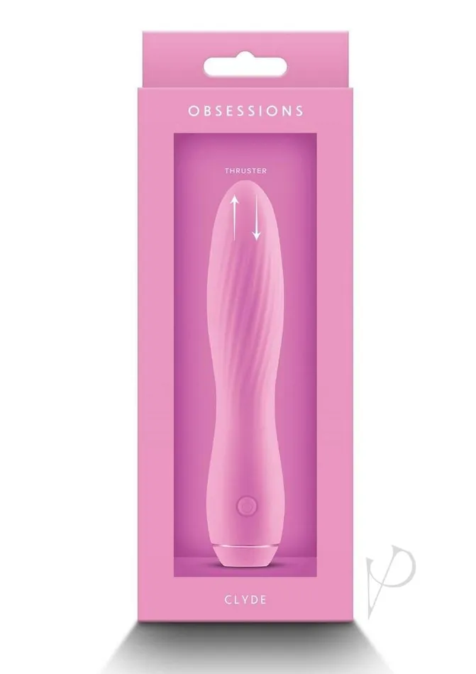 Vibrators Obsessions Obsessions Clyde Rechargeable Silcone Vibrator Pink