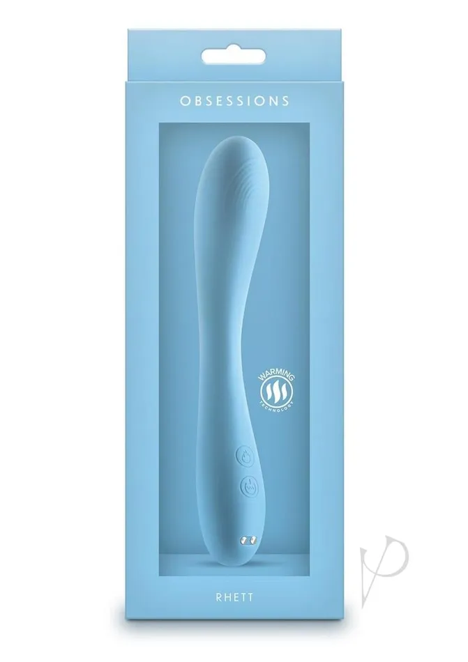 Vibrators Obsessions Obsessions Rhett Rechargeable Silicone Vibrator Blue