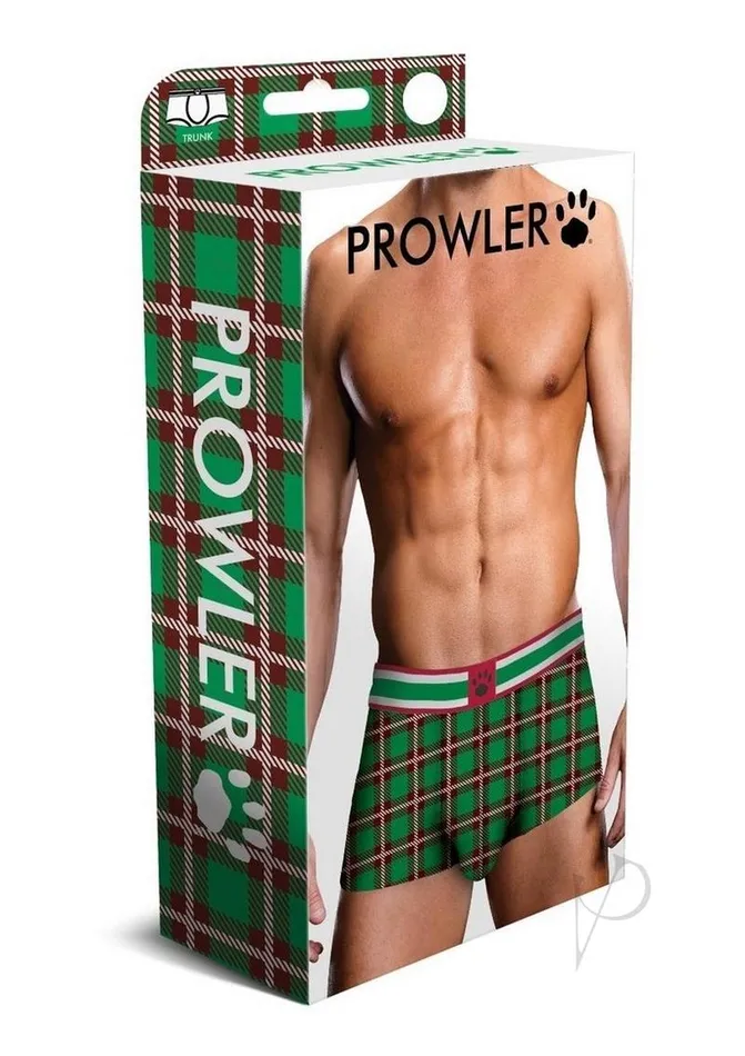 Vibrators Prowler Prowler Tartan 2 Trunk Large GreenRed
