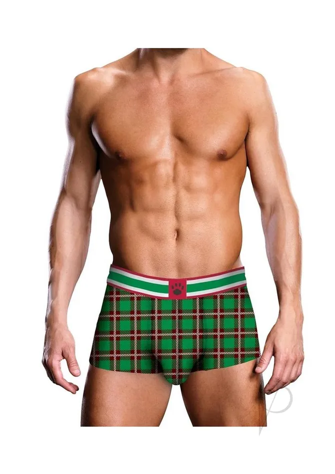 Vibrators Prowler Prowler Tartan 2 Trunk Large GreenRed