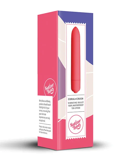 Vibrators Rocks Off SugarBoo Coral Crush Vibrating Bullet Pink
