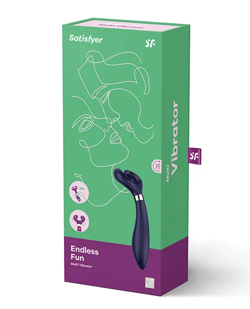 Vibrators Satisfyer Endless Fun Silicone Dual Vibrator Blue Satisfyer