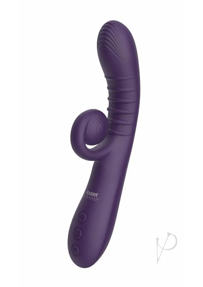 Vibrators The Rabbit Company The Rabbit Company The Rolling Rabbit Rechargeable Silicone Vibrator Purple